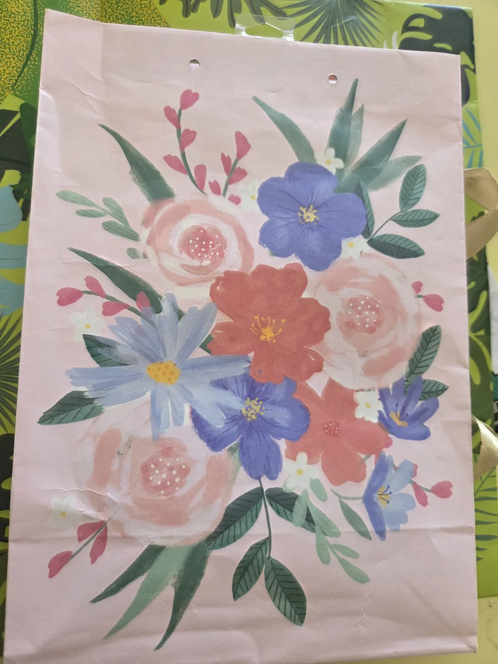 4 Gift Bags-Mom, Floral, Trucks, Dinosaur Assorted Sizes